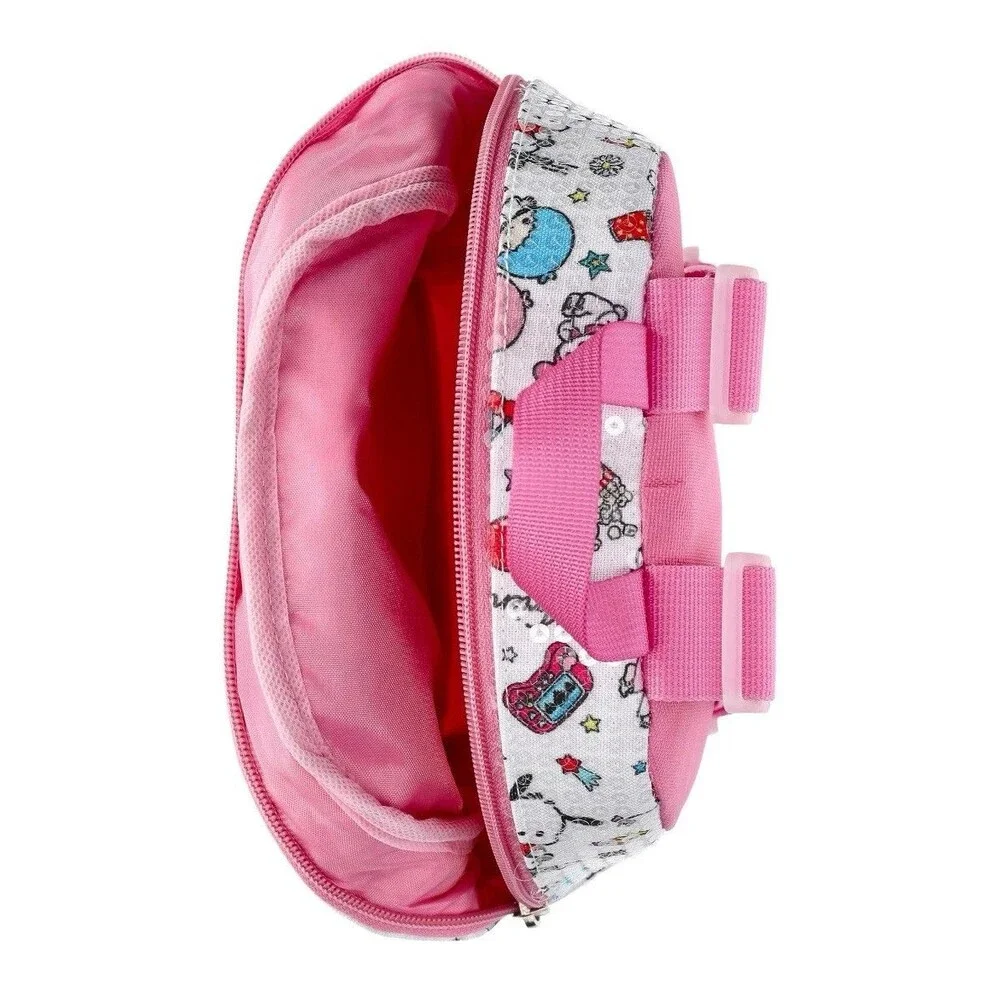 Hello Kitty and Friends Girls Mini 9”Backpack Pink Clear Sparkle Sequins